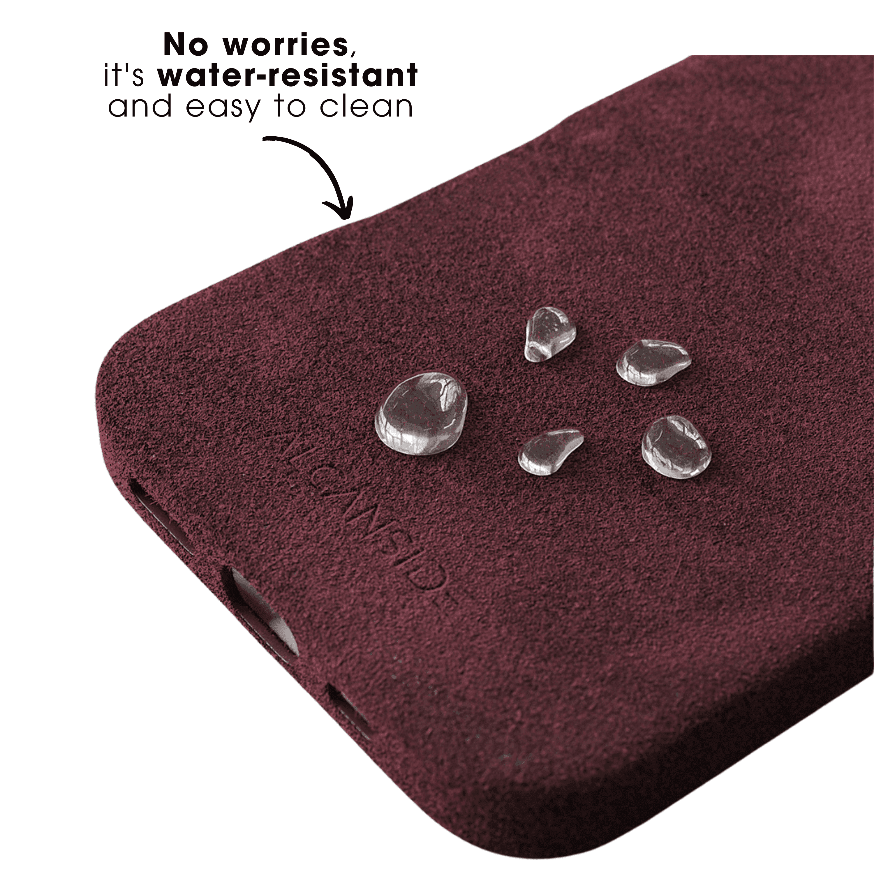 iPhone 16 - Alcantara Case - Wine Red