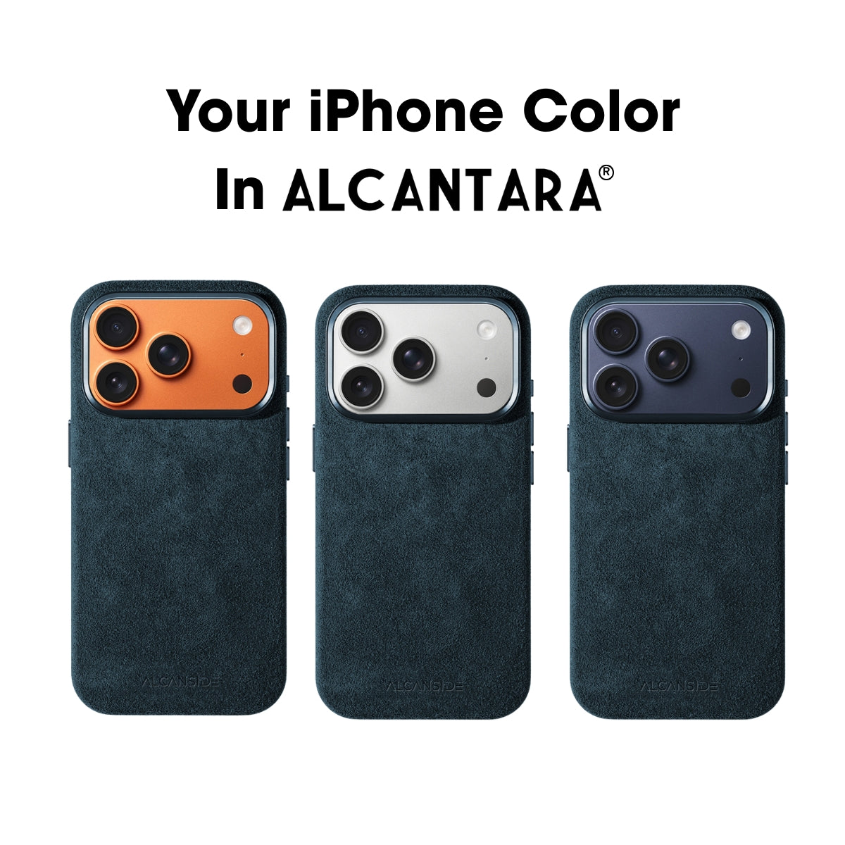 iPhone 17 Pro Max - Alcantara Case - Navy Blue