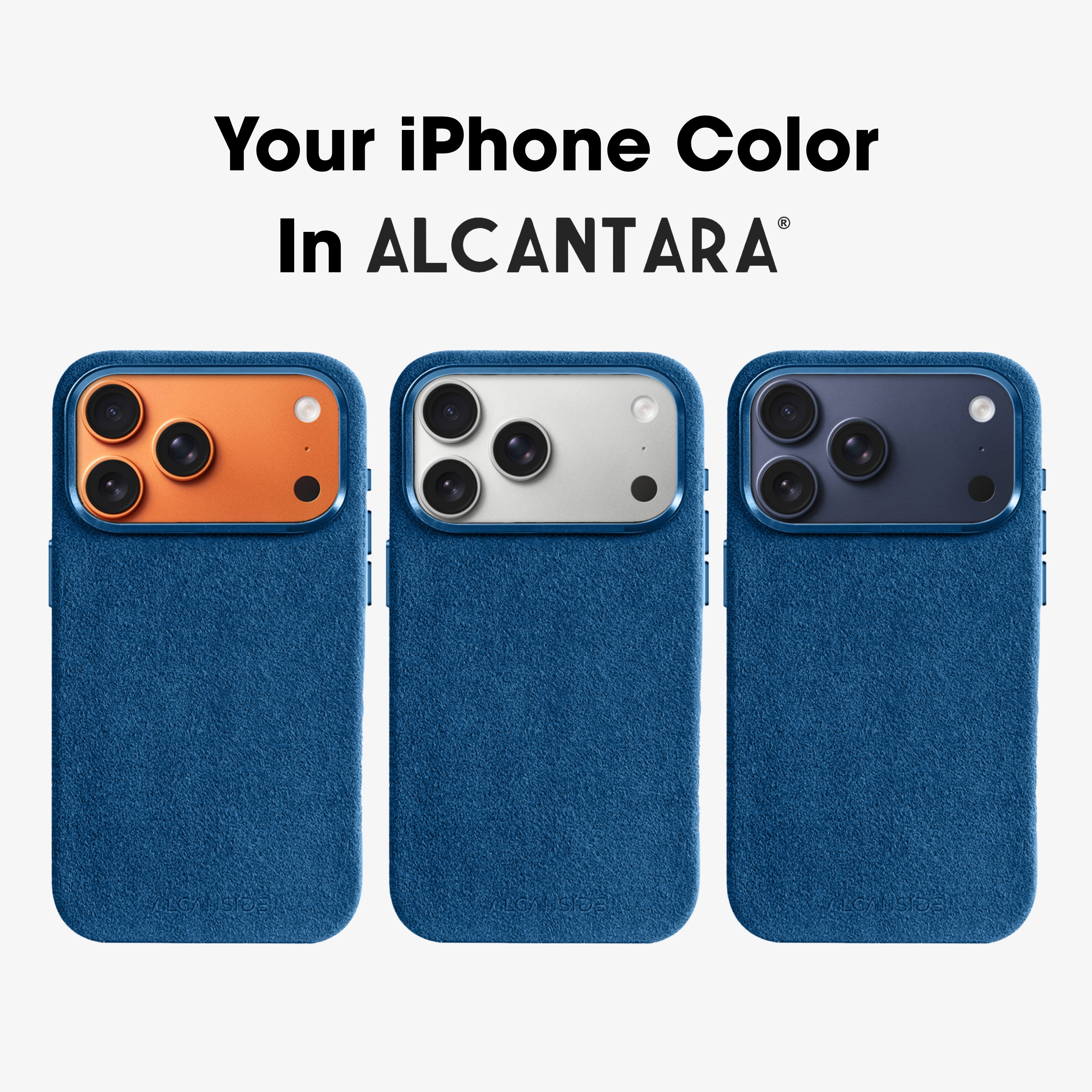 iPhone 17 Pro - Alcantara Case - Ocean Blue