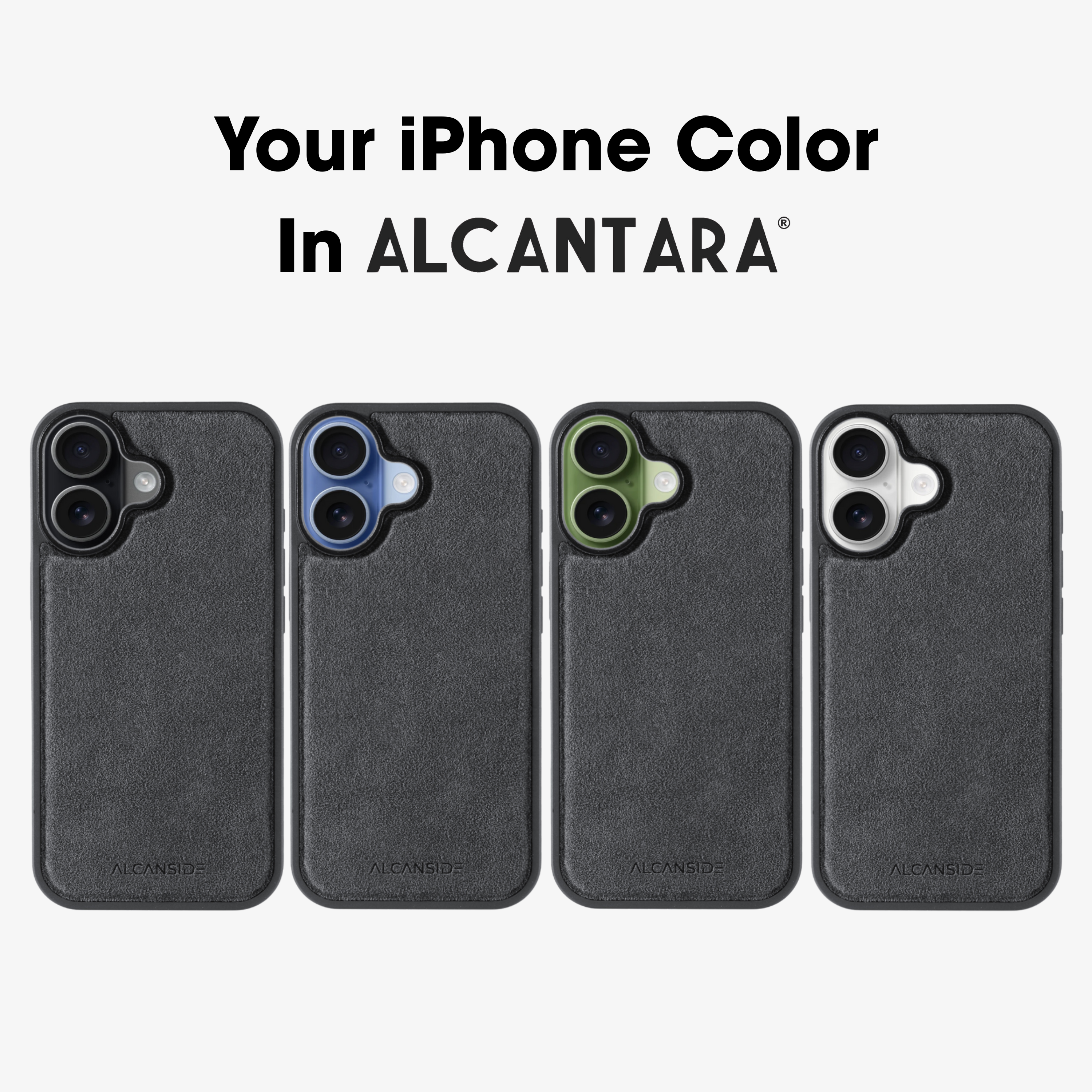 iPhone 17 - Alcantara Back Cover - Space Grey