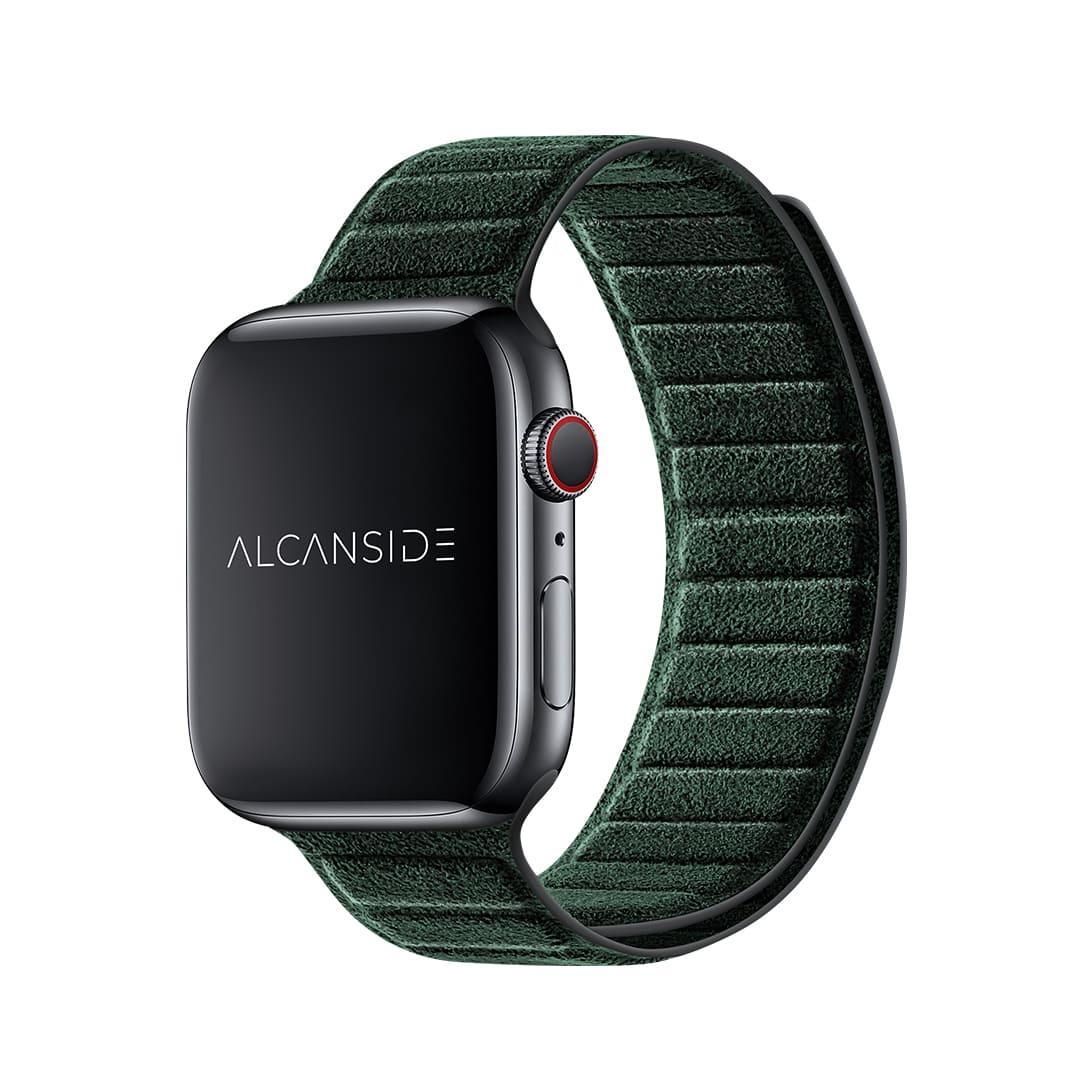 Alcantara Apple Watch Band - Midnight Green - 42/44/45/46mm & Ultra (49mm) - Alcanside