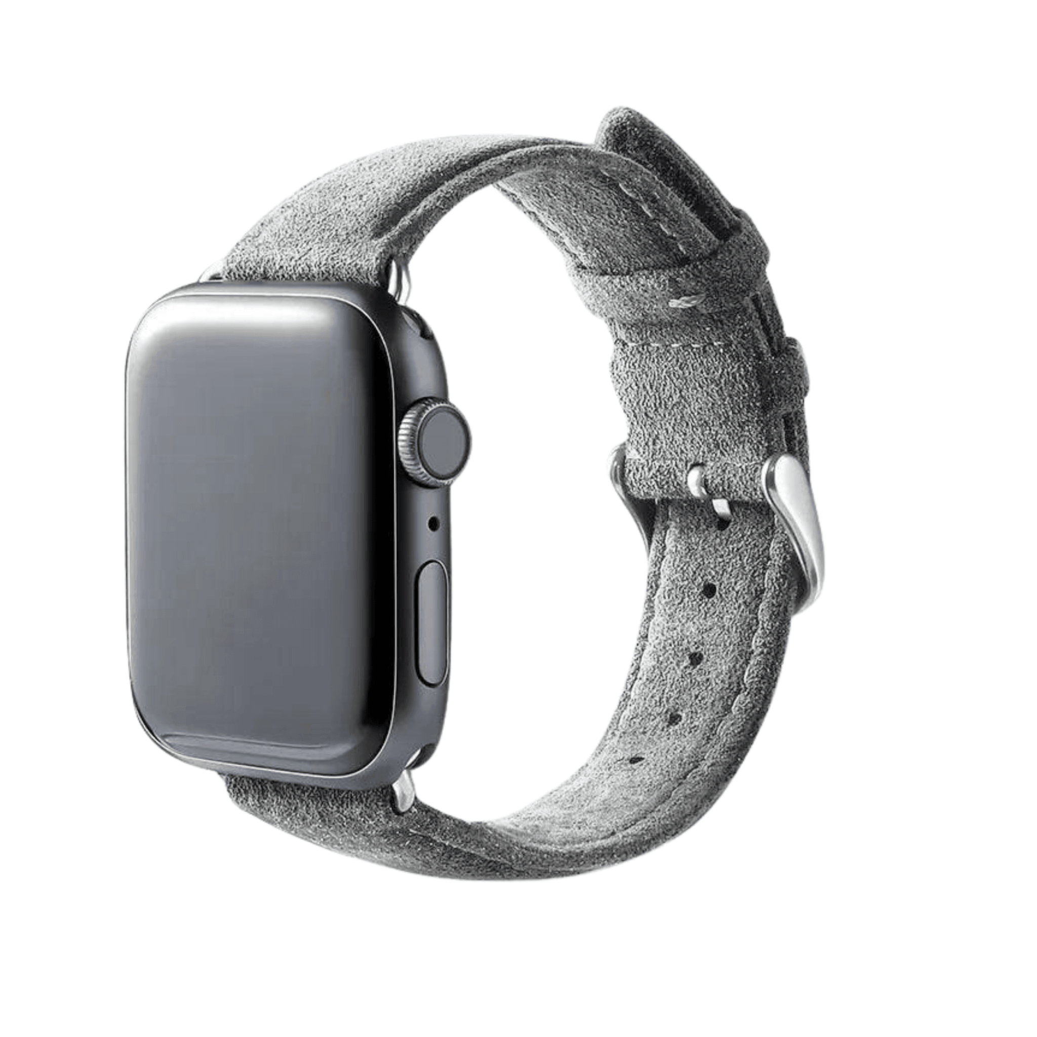 Alcantara Apple Watch Band With Buckle - Nardo Gray - 38/40/41/42mm - Alcanside