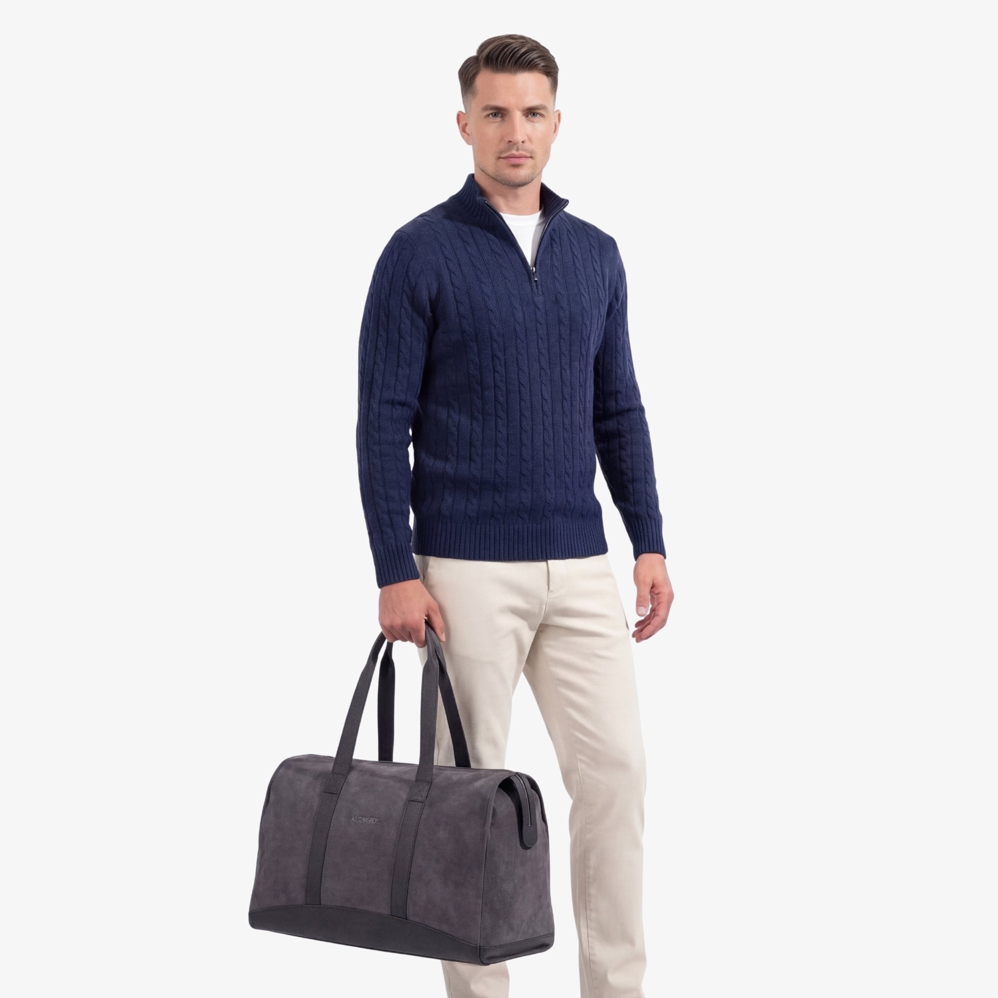Alcantara Duffle Bag - Space Grey - Alcanside