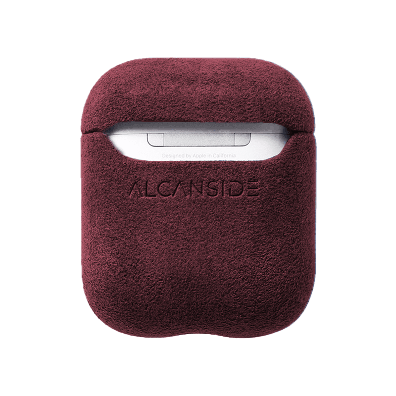 Donkervoort - AirPods 1/2 Gen Alcantara Case - Wine Red - Alcanside