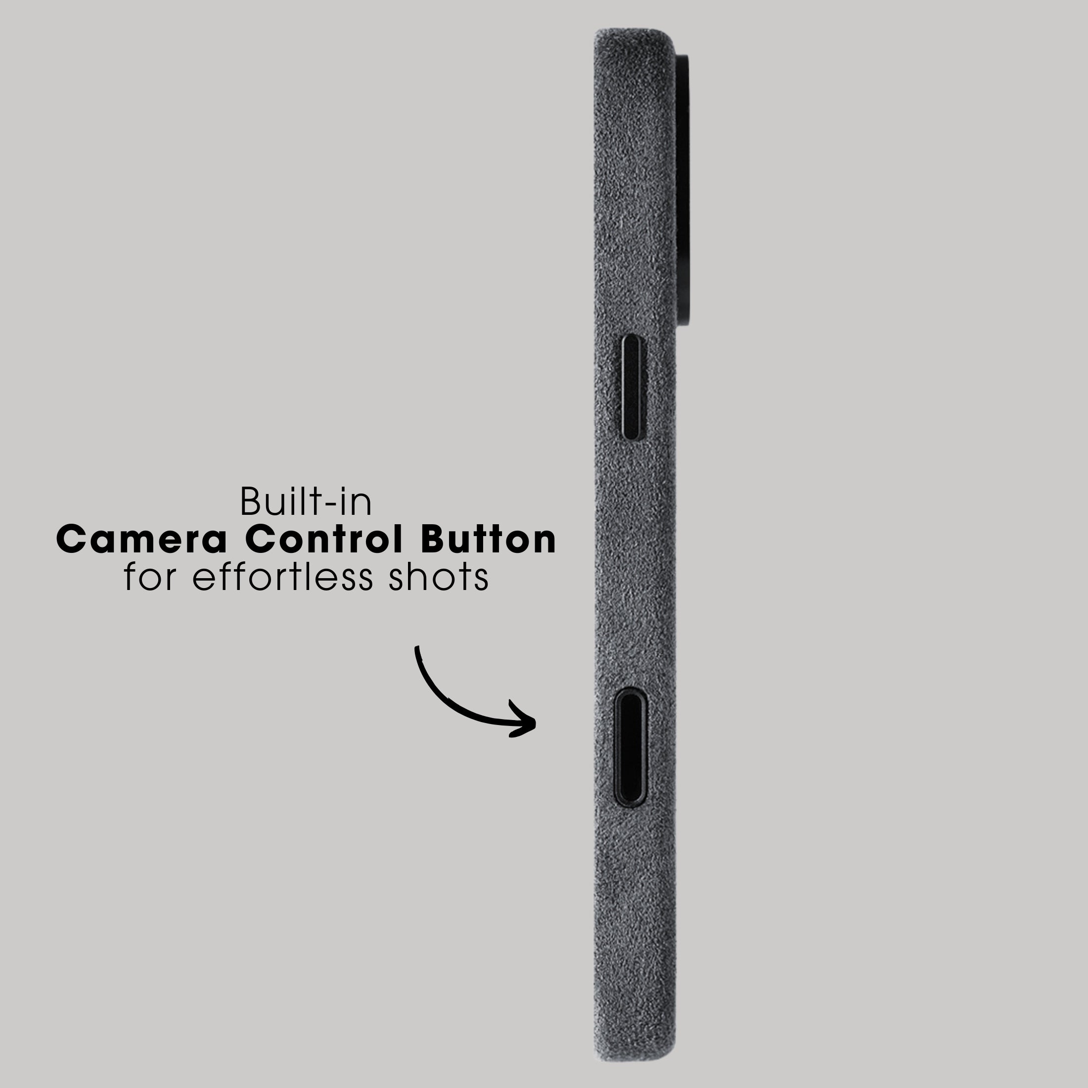 iPhone 17 Pro Max - Alcantara Case - Space Grey