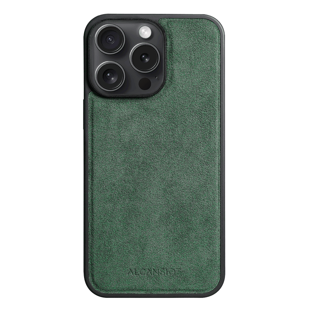 iPhone 13 Pro - Alcantara Back Cover - Midnight Green - Alcanside