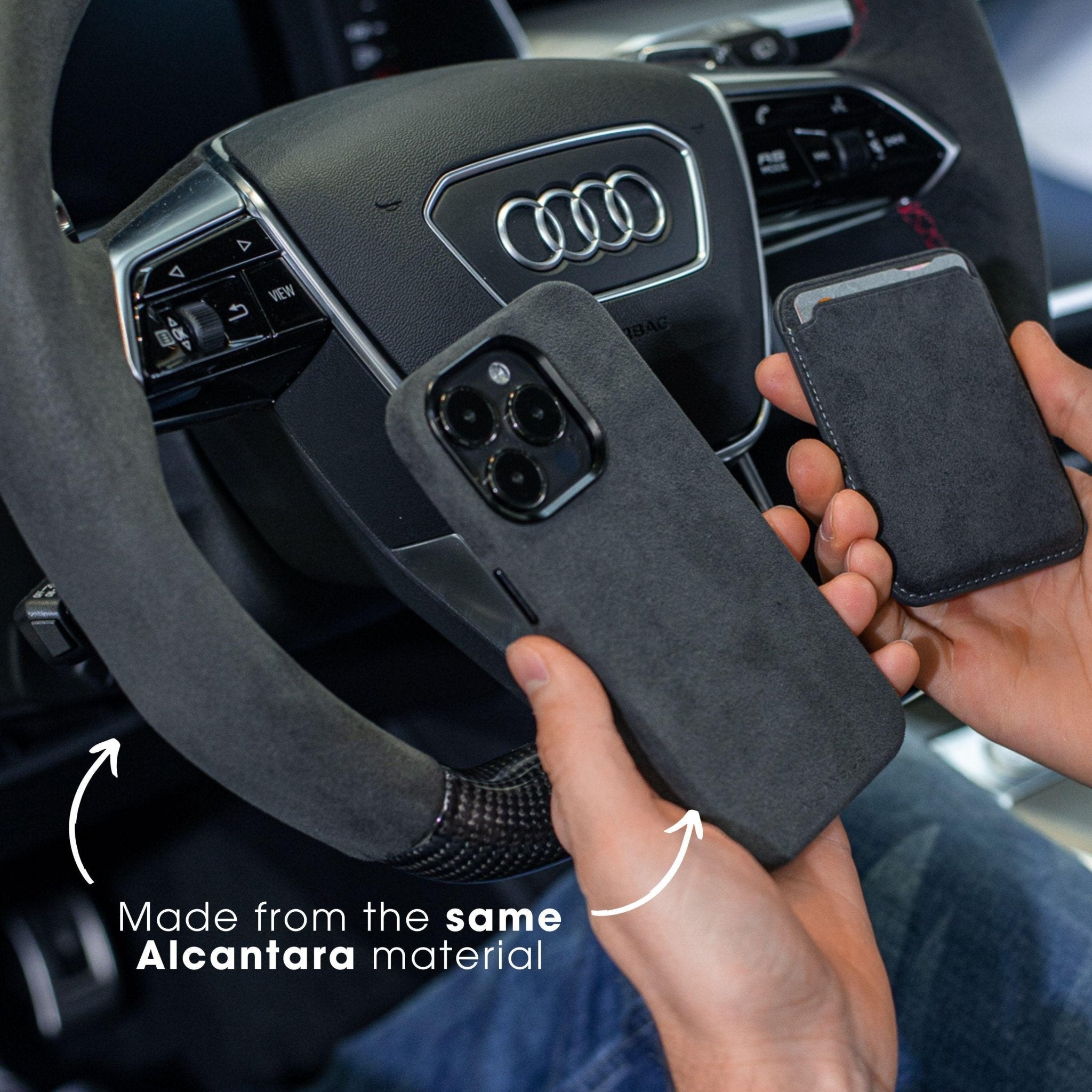 iPhone 14 Pro - Alcantara Case - space grey - Alcanside