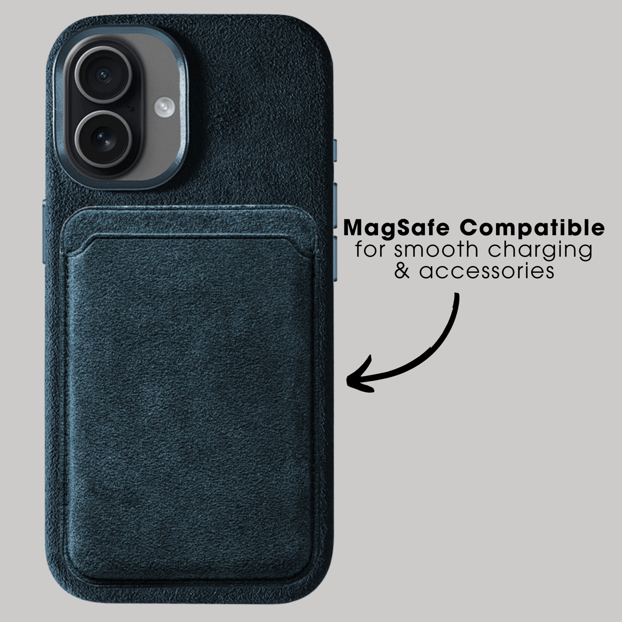 iPhone 17 - Alcantara Case - Navy Blue - Alcanside
