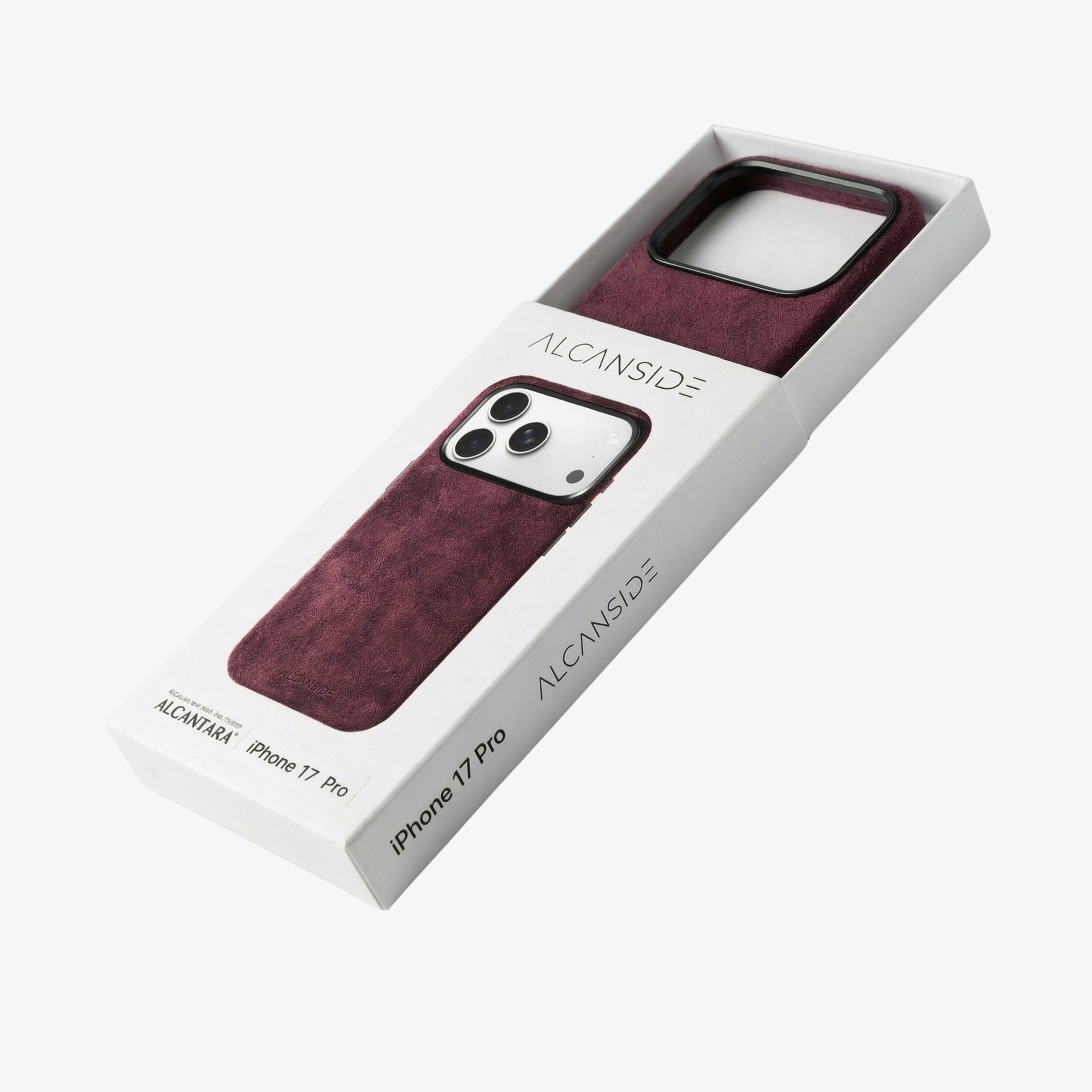 iPhone 17 Pro Max - Alcantara Case - Wine Red - Alcanside