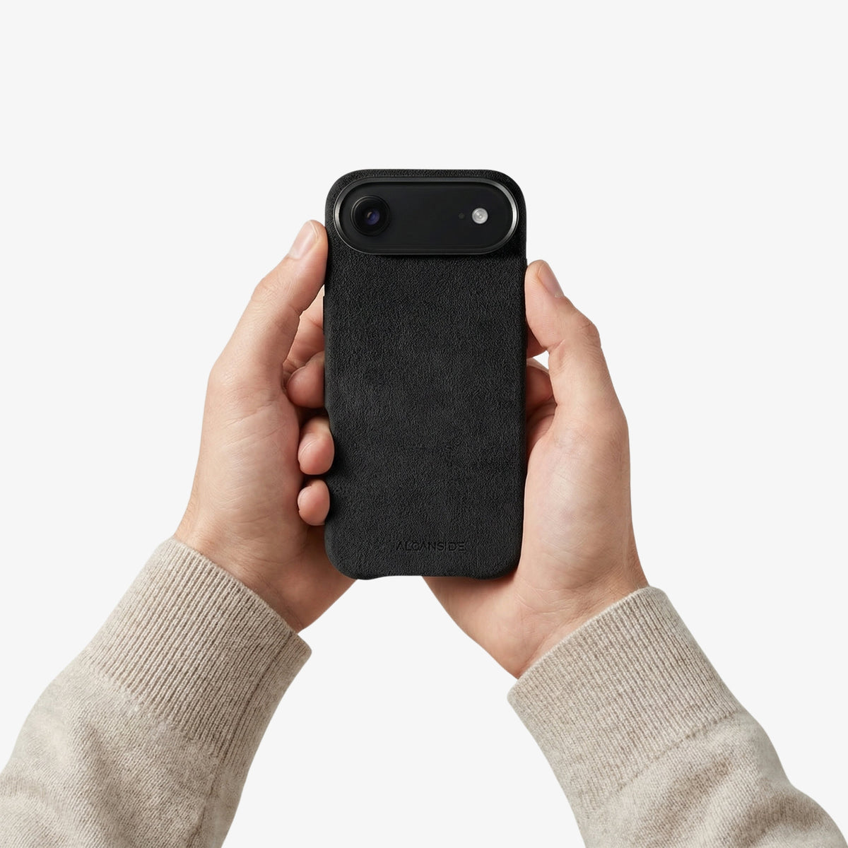 iPhone 17 Air Alcantara Case Deep Black