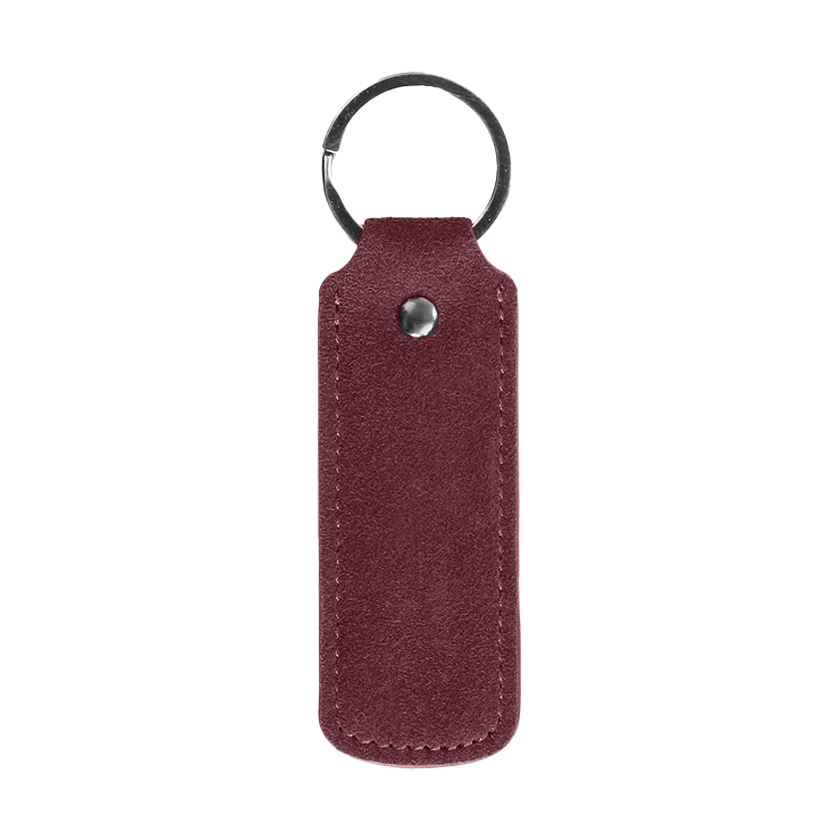 Alcantara Keychain - Wine Red