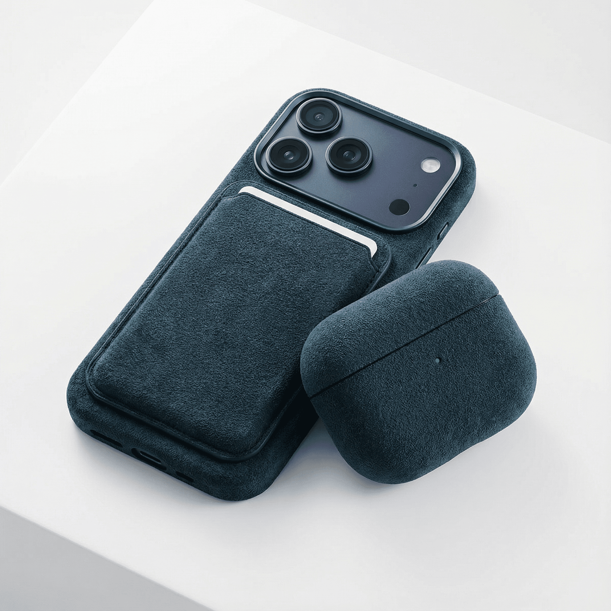 AirPods Pro (3rd Generation) Alcantara Case - Navy Blue - Alcanside