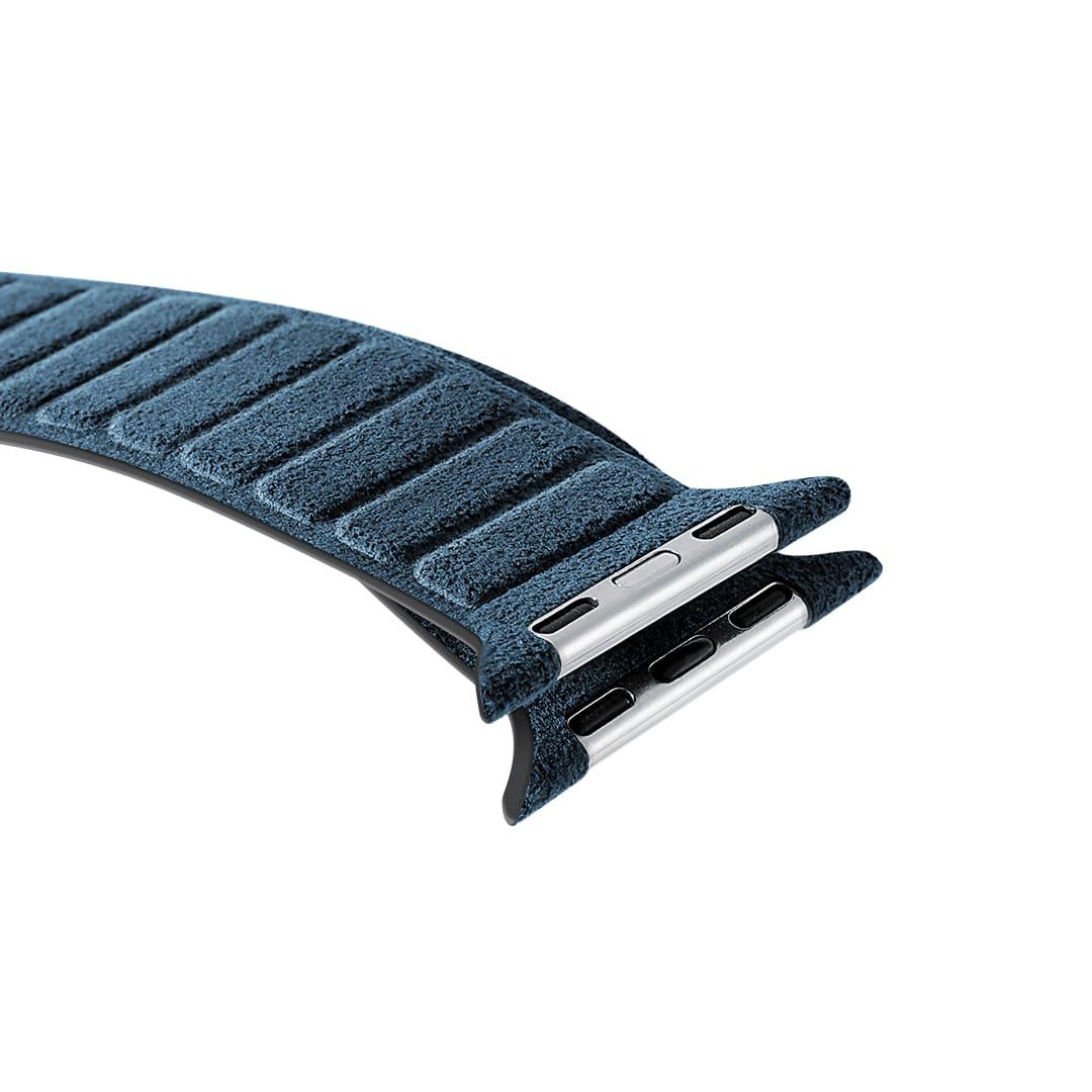 Alcantara Apple Watch Band - Ocean Blue - 42/44/45/46mm & Ultra (49mm) - Alcanside