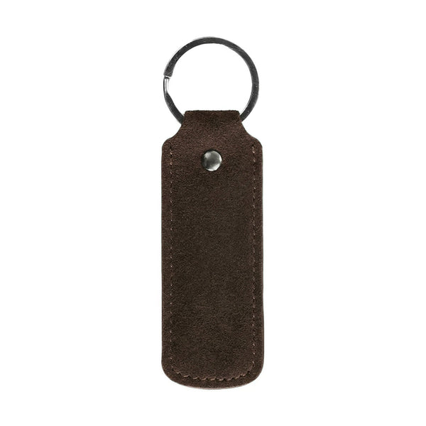 Alcantara Keychain - Chocolate Brown