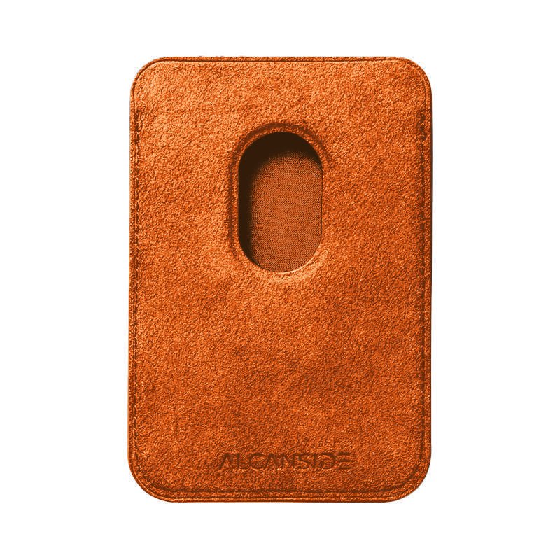 Alcantara MagSafe Wallet - Orange - Alcanside