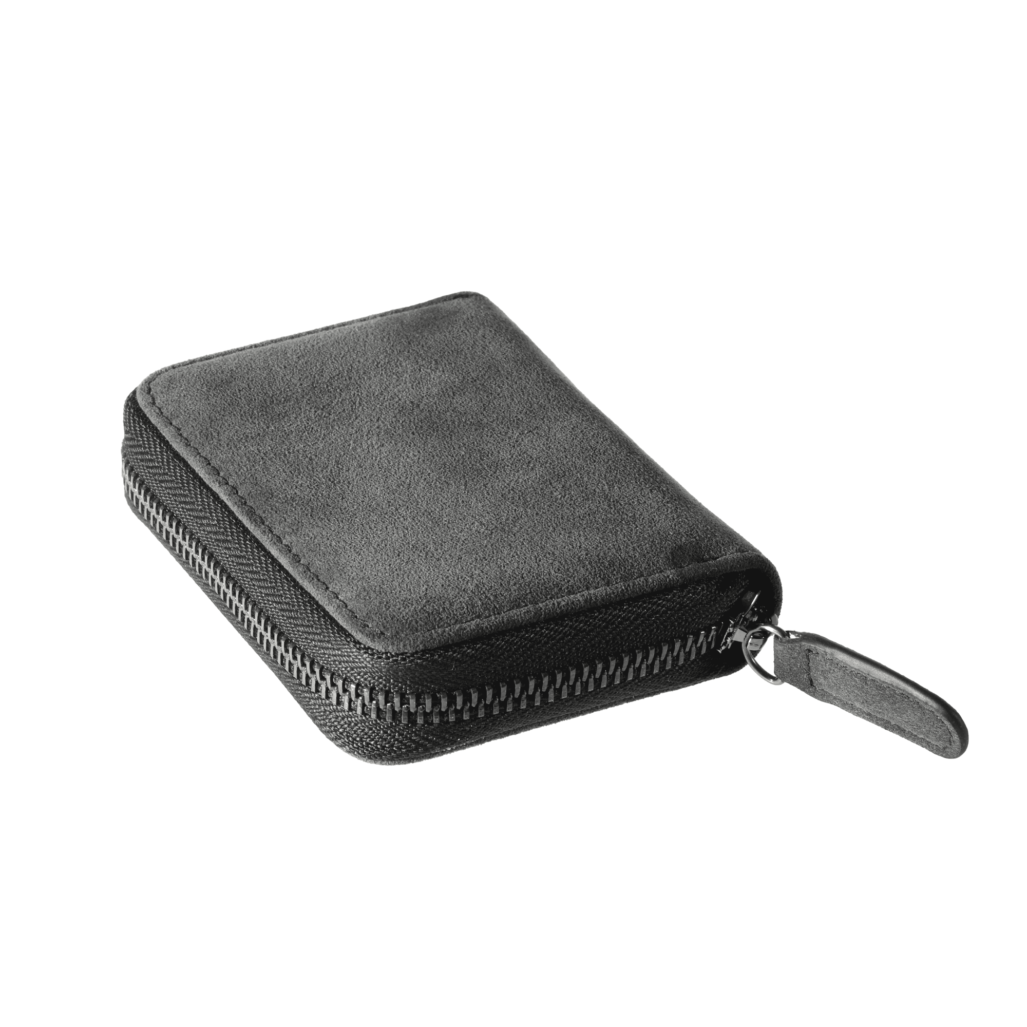 Credit Card - Alcantara Zipper Wallet - Space Grey - Alcanside