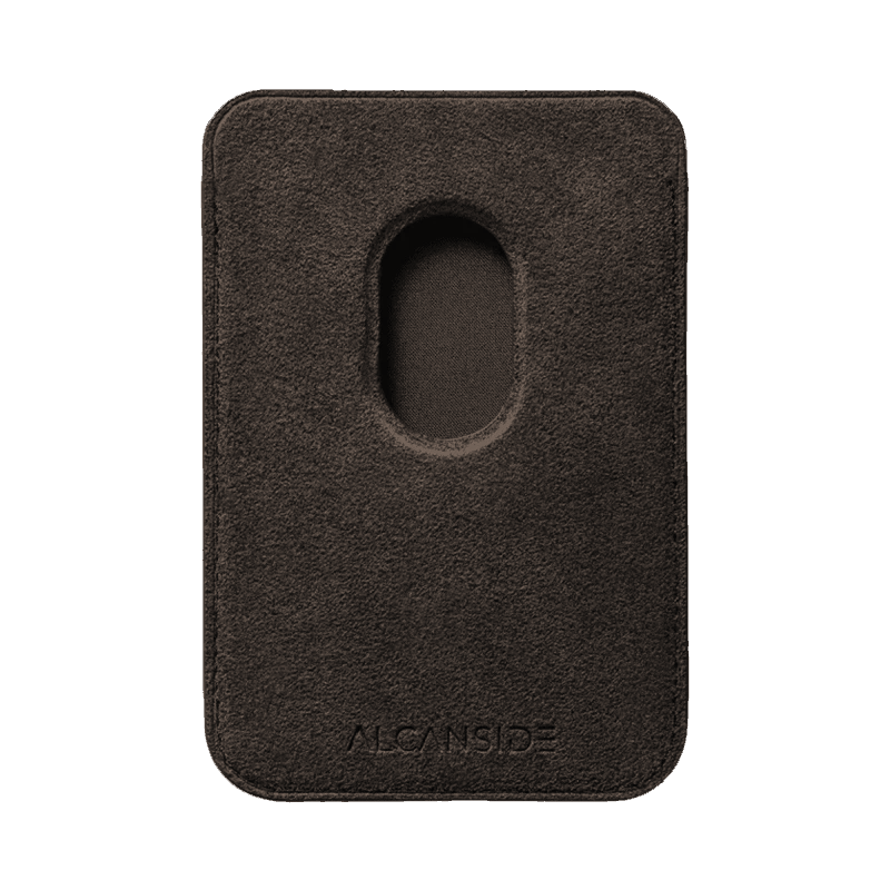 Alcantara MagSafe Wallet - Chocolate Brown