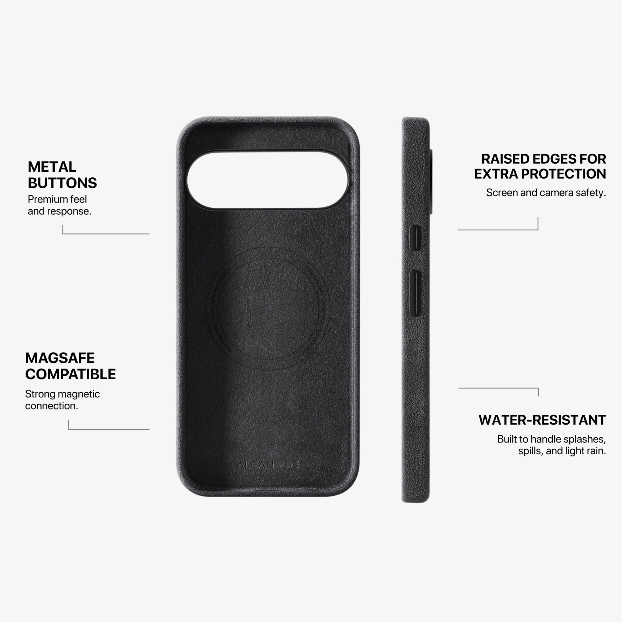 Google Pixel 10 Pro XL - Alcantara Case - Space Grey - Alcanside