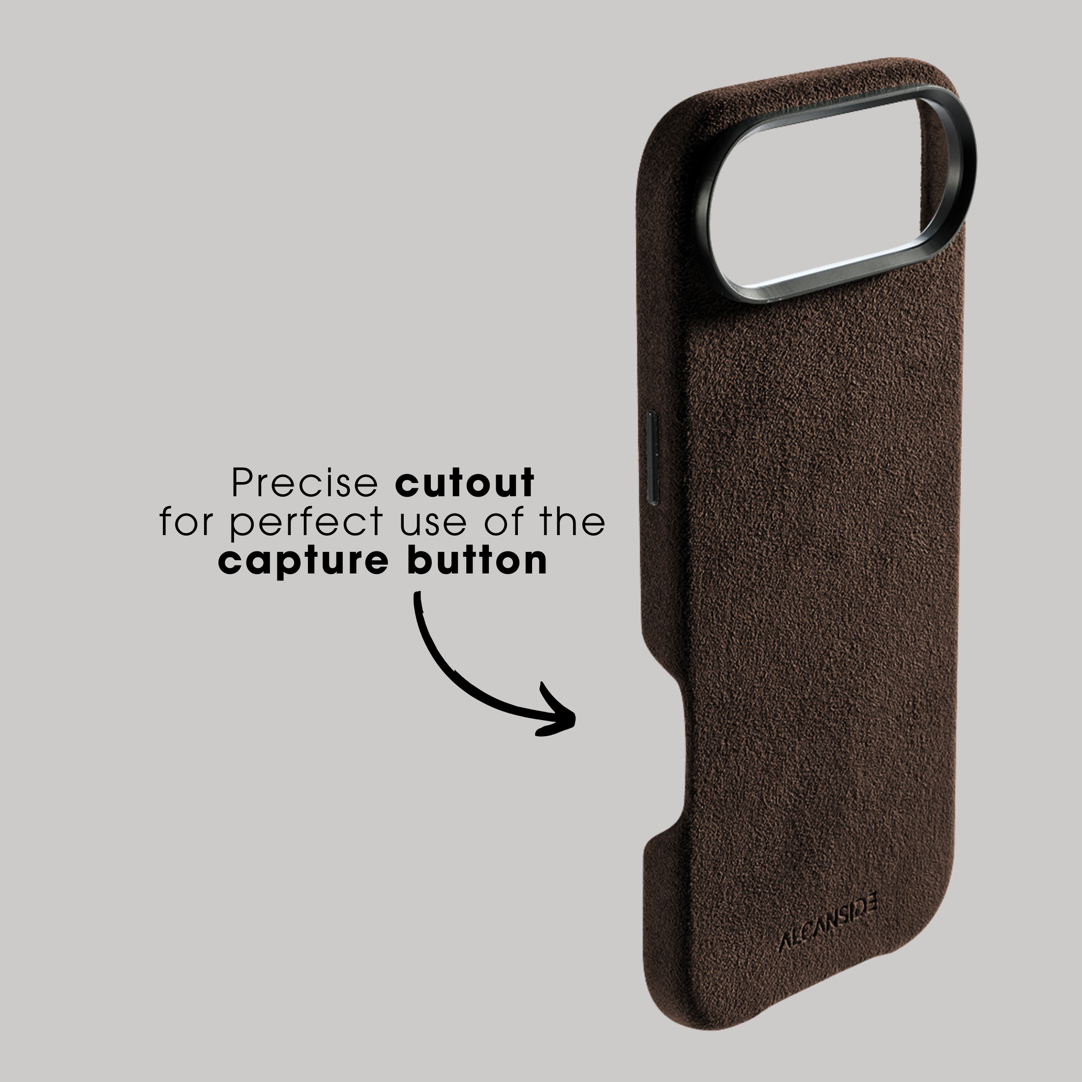 iPhone 17 Air - Alcantara Case - Chocolate Brown