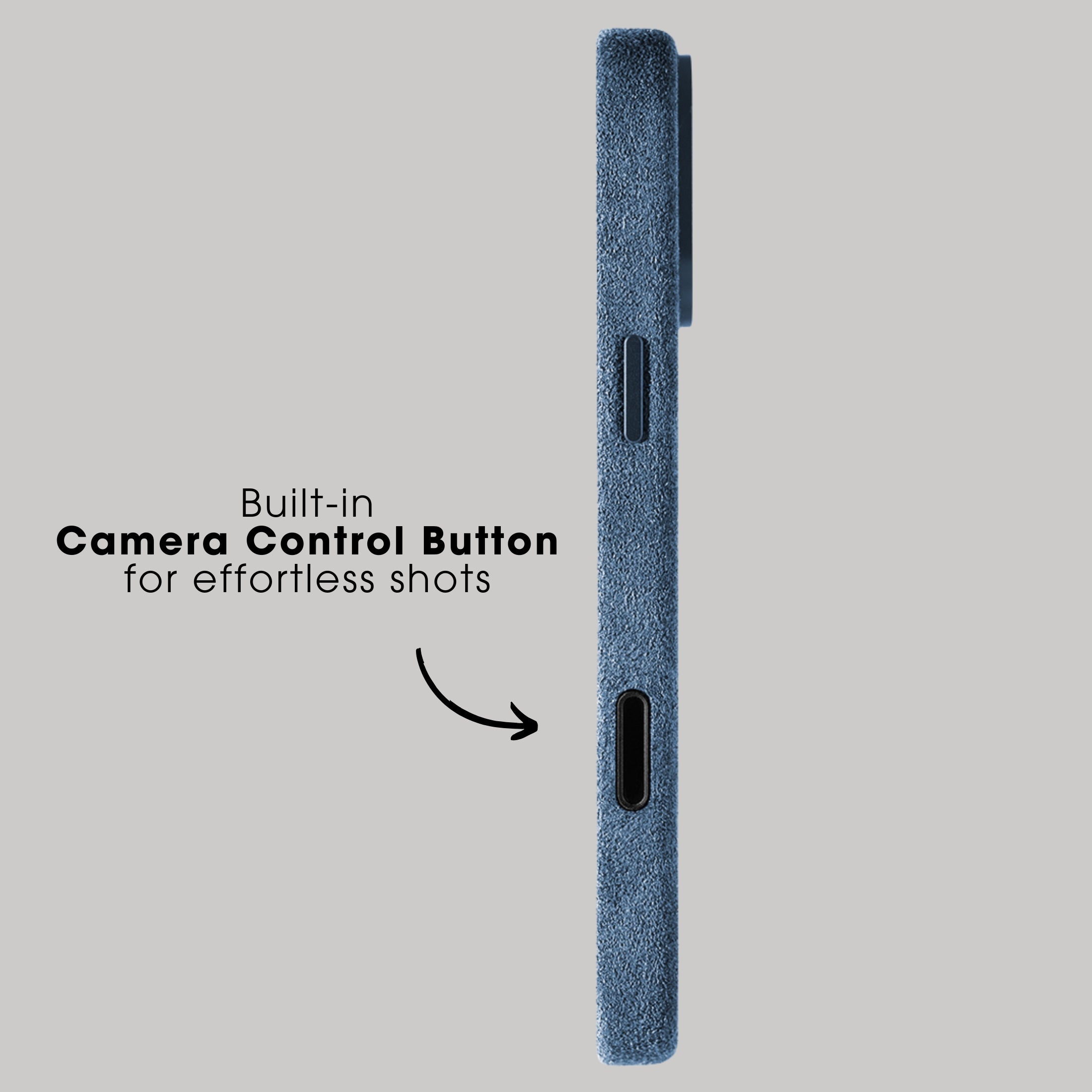 iPhone Alcantara Case - Ocean Blue