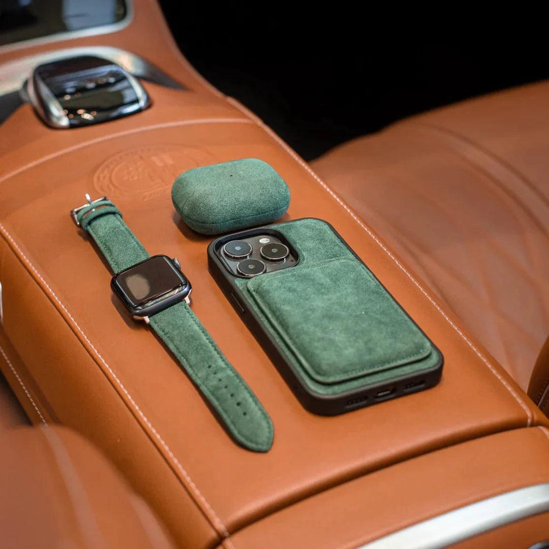 iPhone 13 - Alcantara Back Cover - Midnight Green - Alcanside