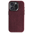 iPhone 15 - Alcantara Case - Wine Red - Alcanside