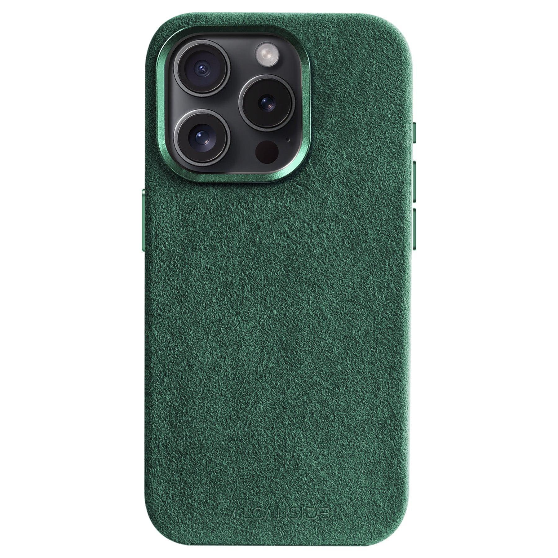 iPhone 15 Pro - Alcantara Case - Midnight Green - Alcanside
