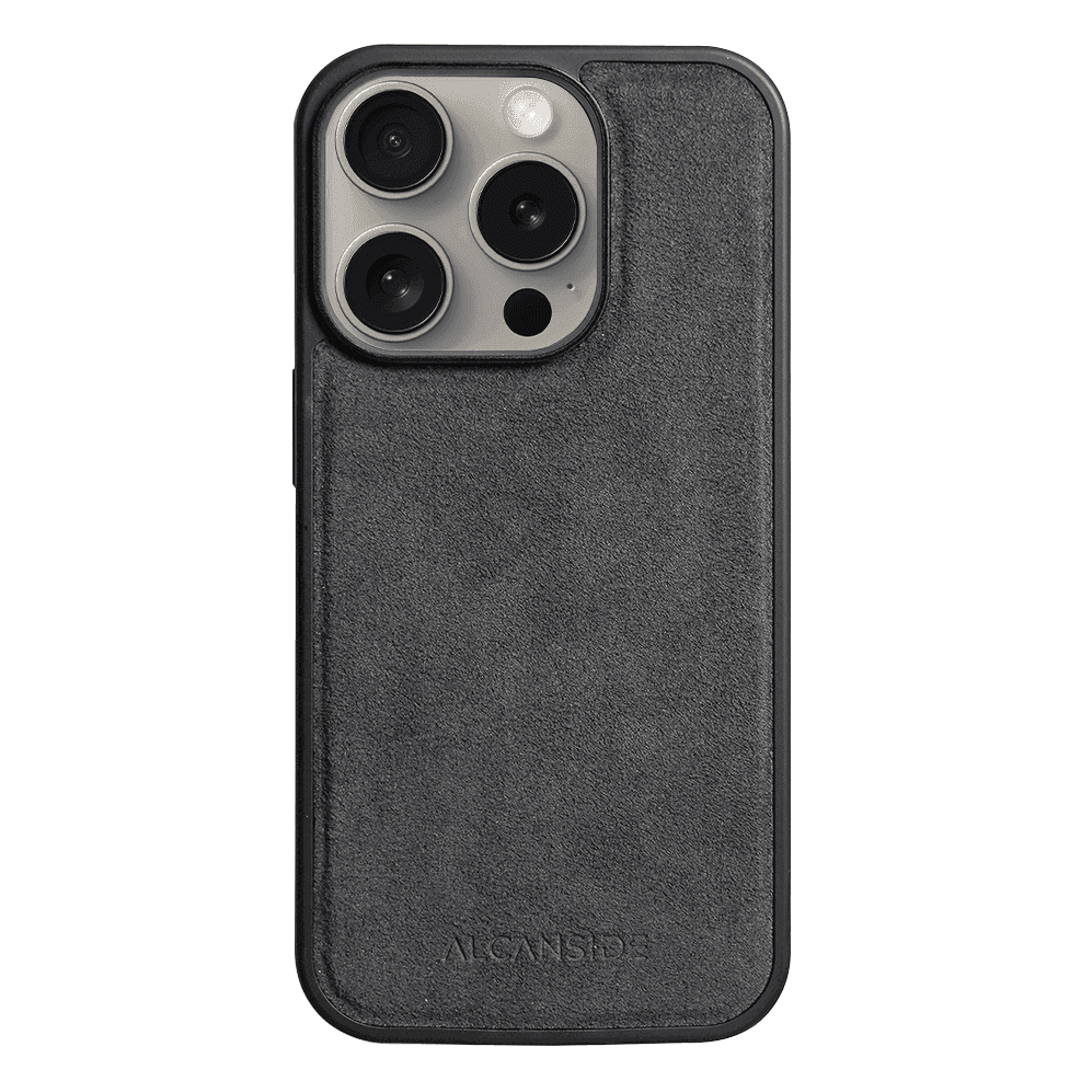 iPhone 16 Plus - Alcantara Back Cover - Space Grey - Alcanside