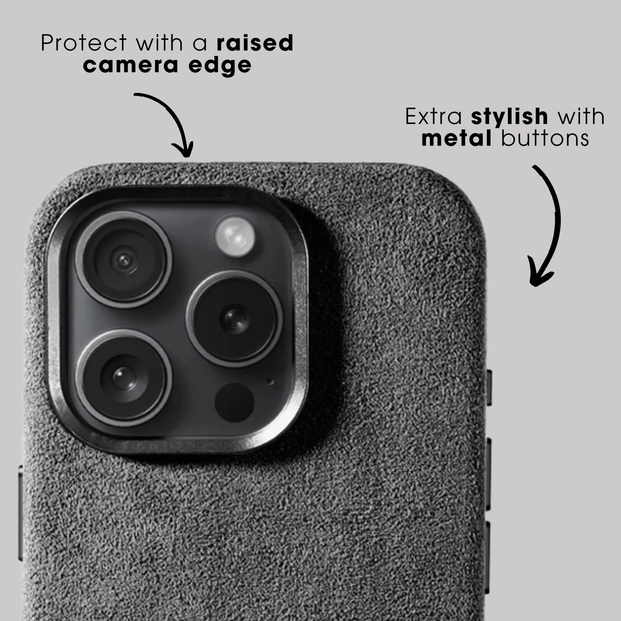 iPhone 16 Pro - Alcantara Case - Nardo Gray - Alcanside