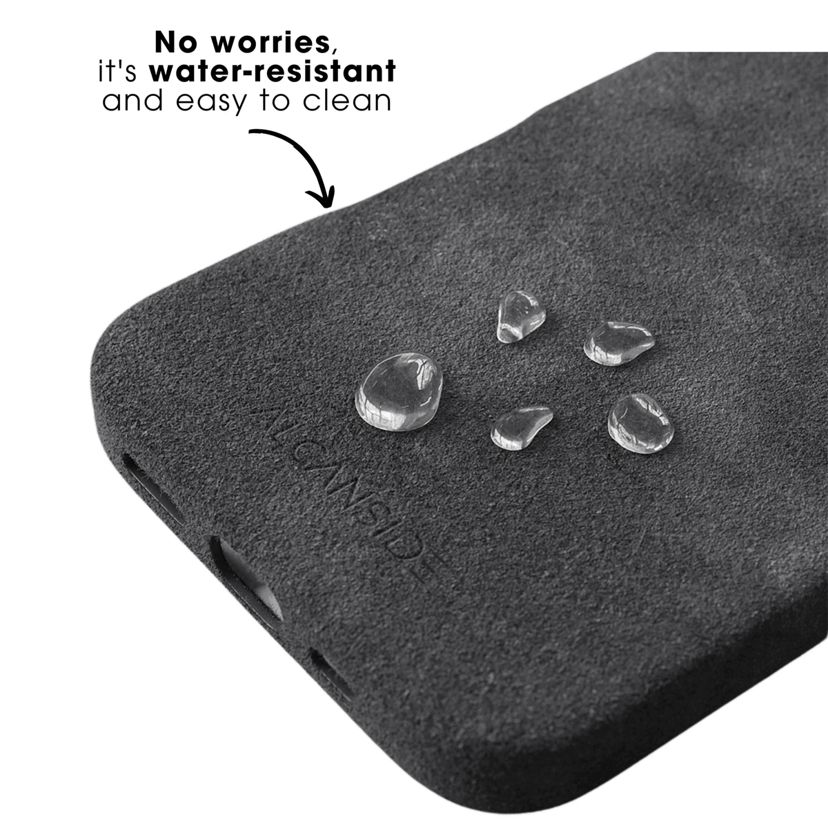 iPhone 16e - Alcantara Case - Space Grey - Alcanside
