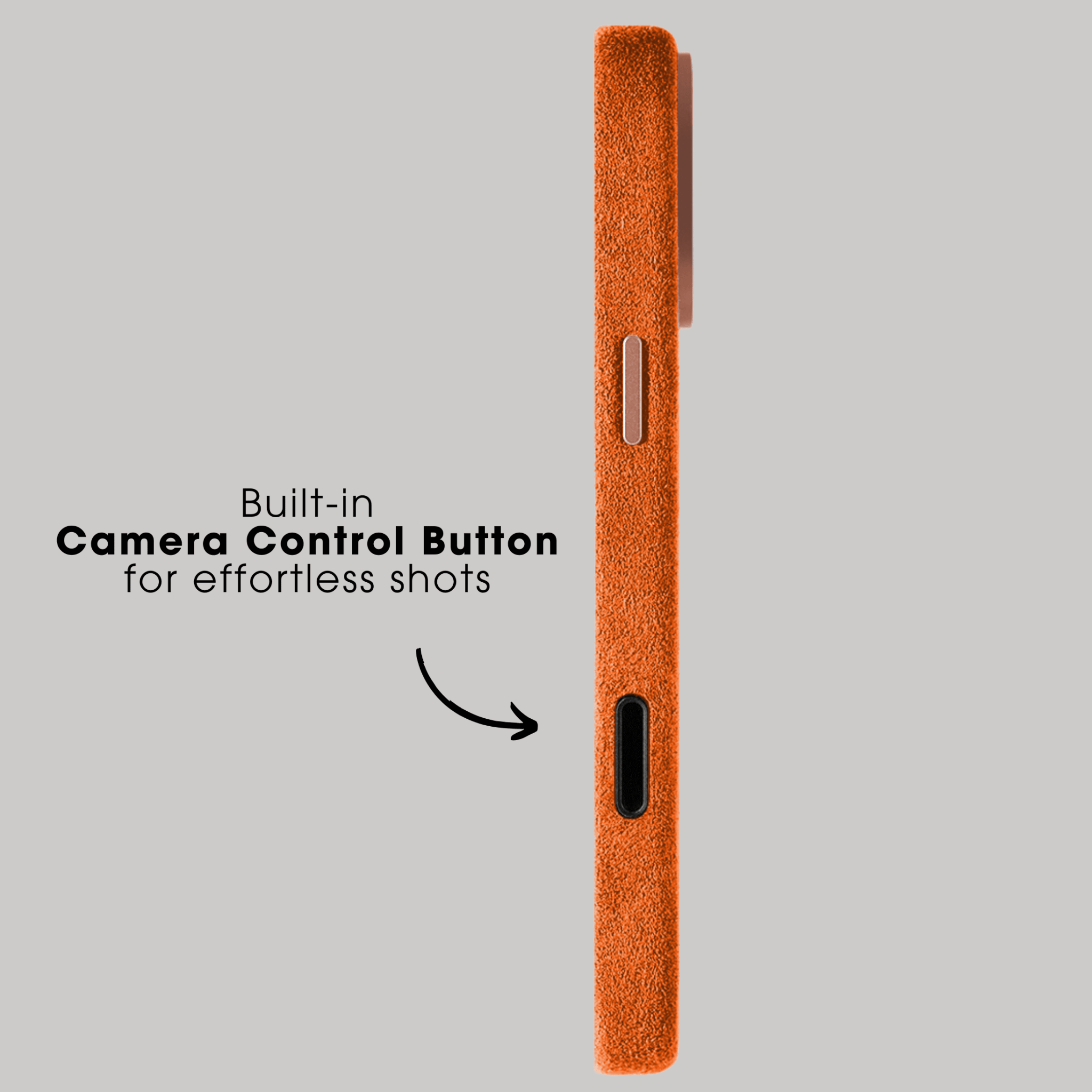 iPhone 17 Pro - Alcantara Case - Orange - Alcanside