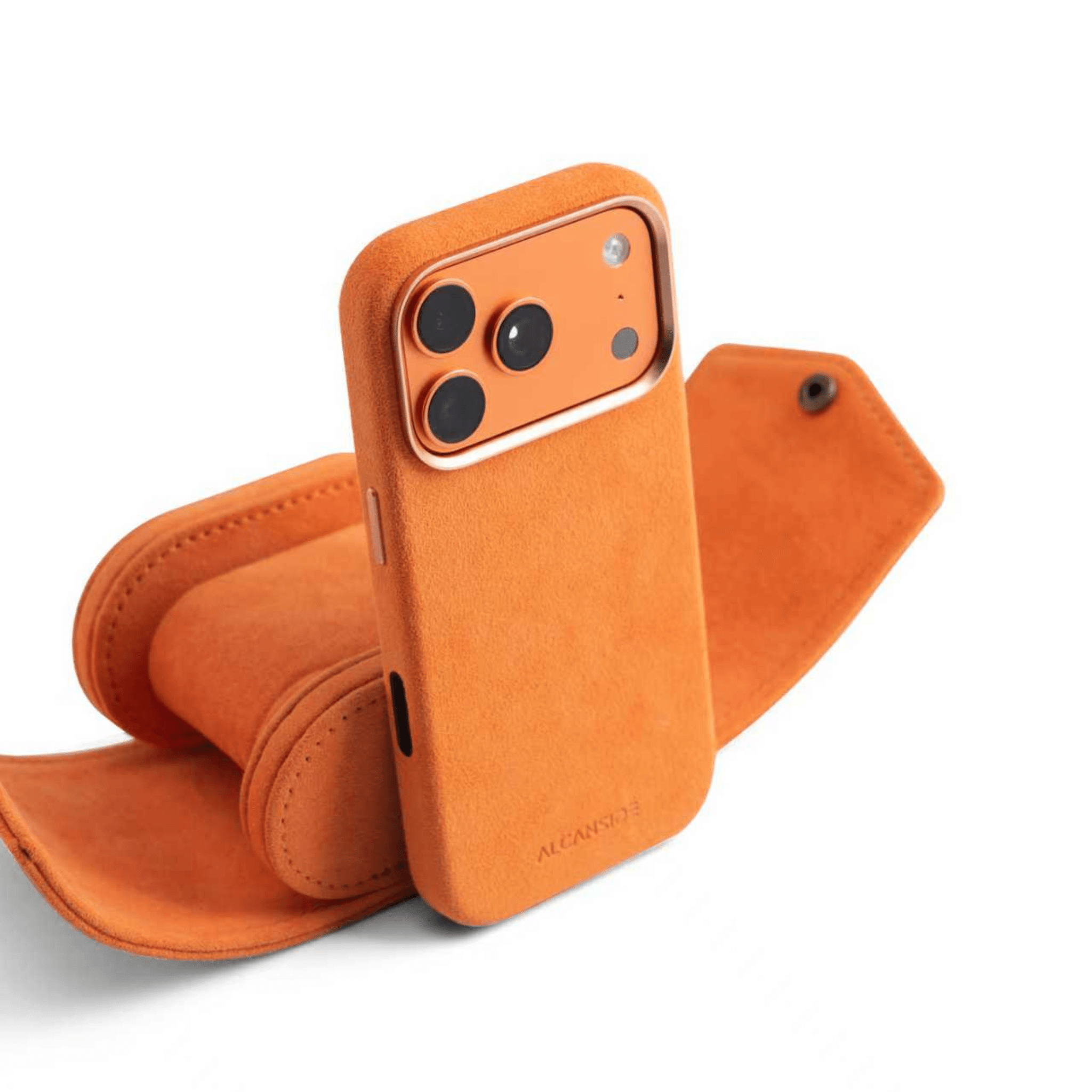 iPhone Alcantara Case - Orange - Alcanside